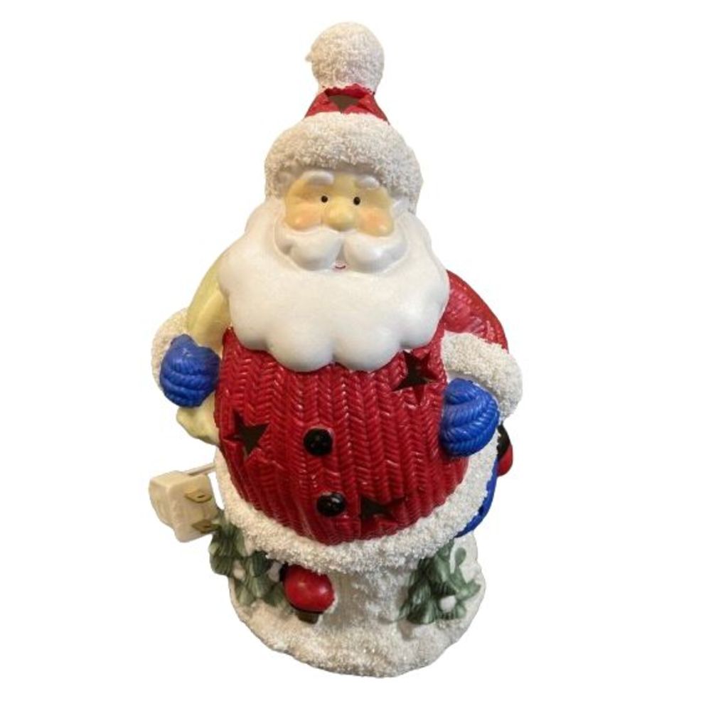 International Bazaar Santa Claus Night Light 9.5" Electric‎ Working Original Box